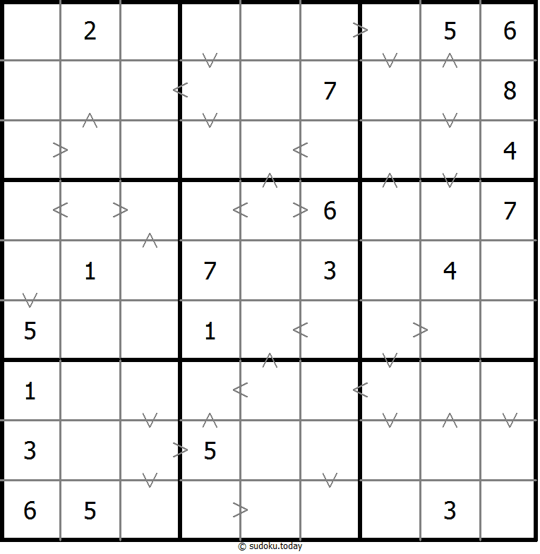 Greater Than Sudoku